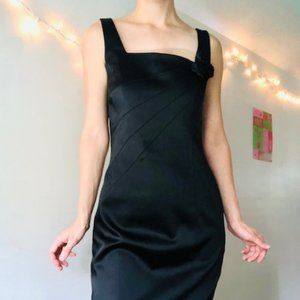 Little Black Calvin Klein Silky Cocktail Evening Dress Size 8